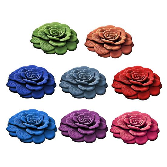 Yousheng Цветочный коврик для пола Нескользящий Впитывающий коврик для ванной 3D Реалистичный цветочный узор Коврик для пола для прихожей Гостиной Ванной Кухни