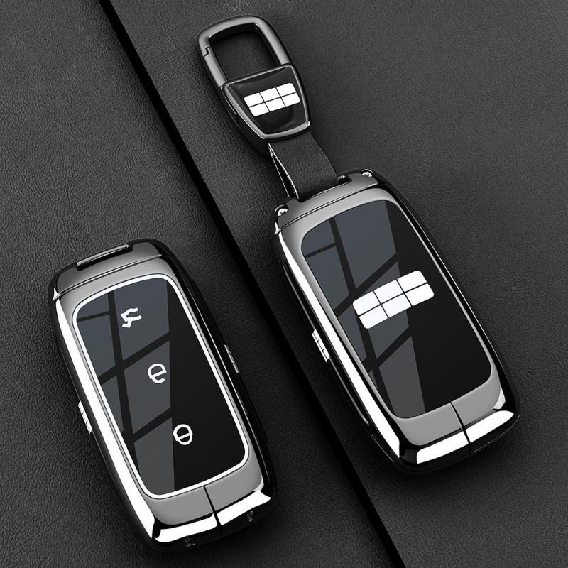 Для Geely Galaxy M9 Чехол-держатель для брелока Smart Key, Премиальный металлический брелок-чехол-защита из цинкового сплава