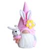 Bunny Gnome And Flower Easter Decoration Ornament Gift Bunny Gnome Ornament