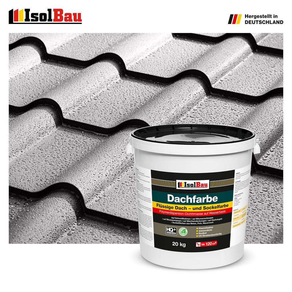 IsolBau Roof Paint Dachfarbe Concrete Gray 20