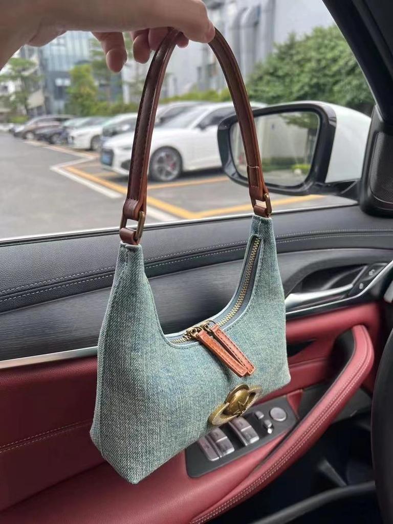 Новая джинсовая сумка через плечо Hobo Planet - Универсальная нишевая сумка