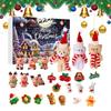 Christmas 24-day Countdown Calendar Toy Cute Holiday Toy Advent Calendar Portable Doll Fun Desktop Decorations