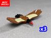 Нетоксичные Moc Кирпичи Животное Леса Джунглей Лесная Сцена Лебедь Кролик Мышь Птица Собака Сборка Строительные Блоки Детские Игрушки Пластиковая Кукла