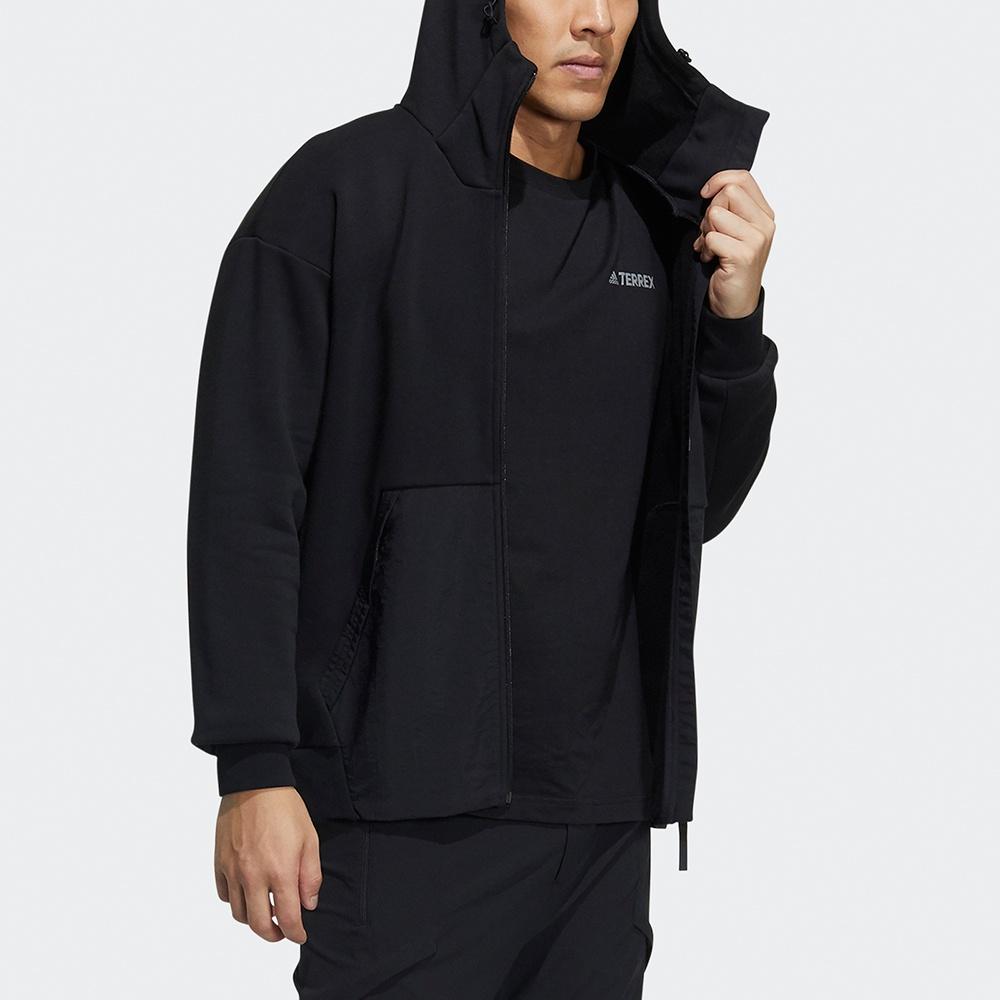 Adidas Jackets Men's Black Hooded Moderate Other GN7350