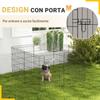 8-Piece Wire Pet Playpen, 76 x 61cm, Black