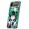 My Hero Izuku Deku Cover Phone Case For Samsung Galaxy Z Flip 7 6 5 4 3 5G Flip7 Flip6 Flip5 Flip4 Flip3 Black Fundas Shell Gala