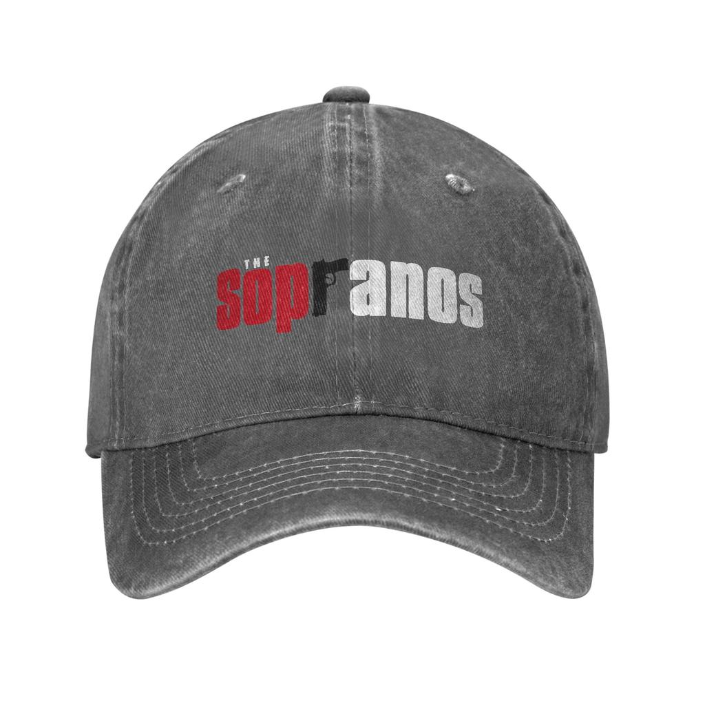 Sopranos Tv Show Unisex Women Baseball Caps Distressed Denim Caps Hat Vintage Outdoor Adjustable Fit Snapback Hat
