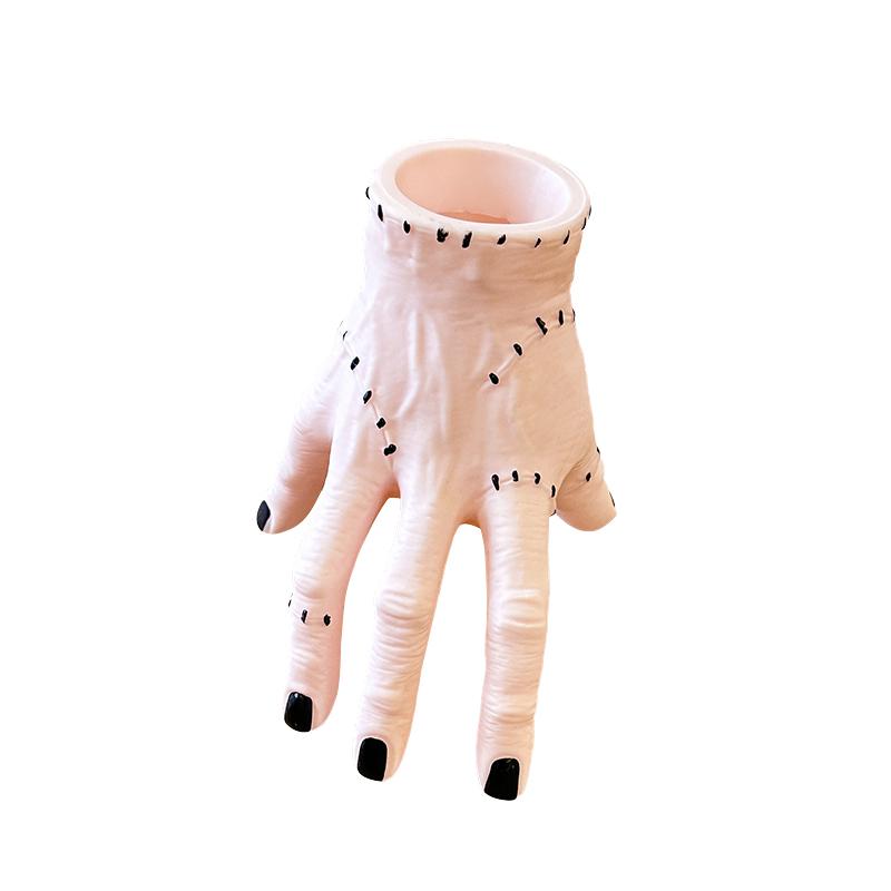 Creative Yasdang's Terrifying Palm Storage Pen Holder Personalized Makeup Brush Bucket Succulent Potted Plant Deco Ornament