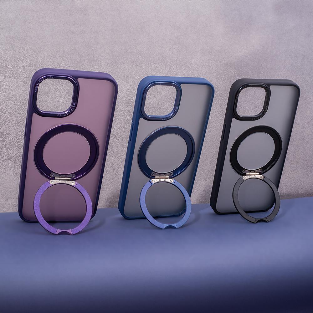 Nakładka Mag Ring Rotating Do Iphone 15 Pro 6,1" Fioletowa