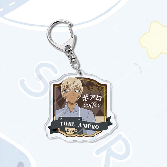 Акриловый брелок в стиле аниме «Детектив Конан», металлическое кольцо, автомобильная сумка, украшение для ключей, аксессуар, подарок, аниме, подарки, кулон