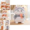 Adorable Plush Cat Doll Cute Fish Hugging Cat Stuffed Toy Pillow Gift For Kids