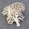 10 Pcs Wooden DIY Accessories Wood Chips Christmas Wood Decorations Holiday Party Art Unfinished DIY Crafts Tree Shaped Wood