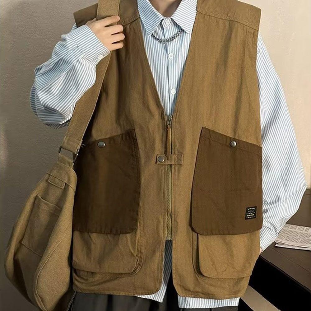Жилет Svel Workwear с V-образным вырезом, много карманов, без рукавов, модный жилет для женщин
