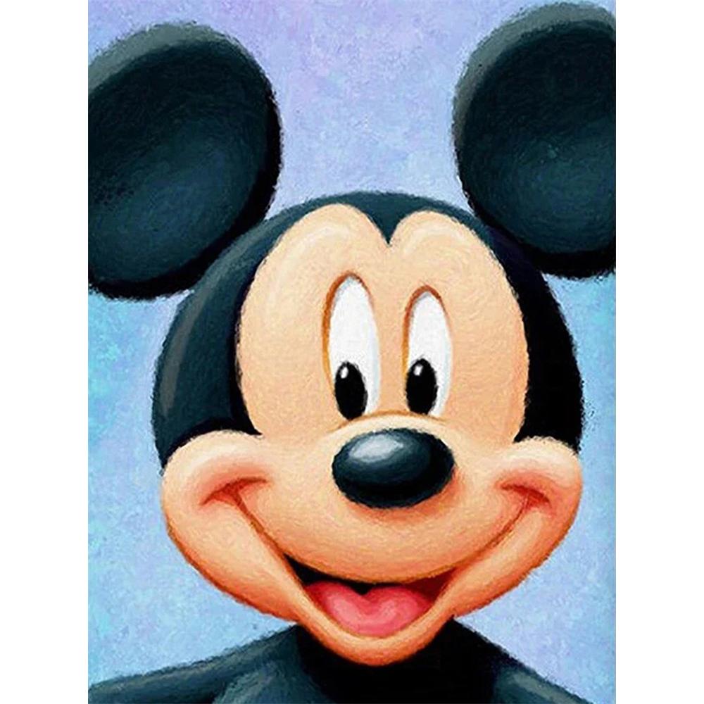 Disney Diamond Painting Mickey Mouse Oil Painting Style Soothing Cartoon Diamond Painting Full Diamond Cross stitch Craft DIY Gift Home Decoration