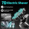 7 головок Беспроводная электрическая бритва для мужчин 6 в 1 Freedom Grooming Head Shaver с триммером для волос в носу, бакенбардами, водонепроницаемые бритвы для влажной и сухой уборки, USB-набор