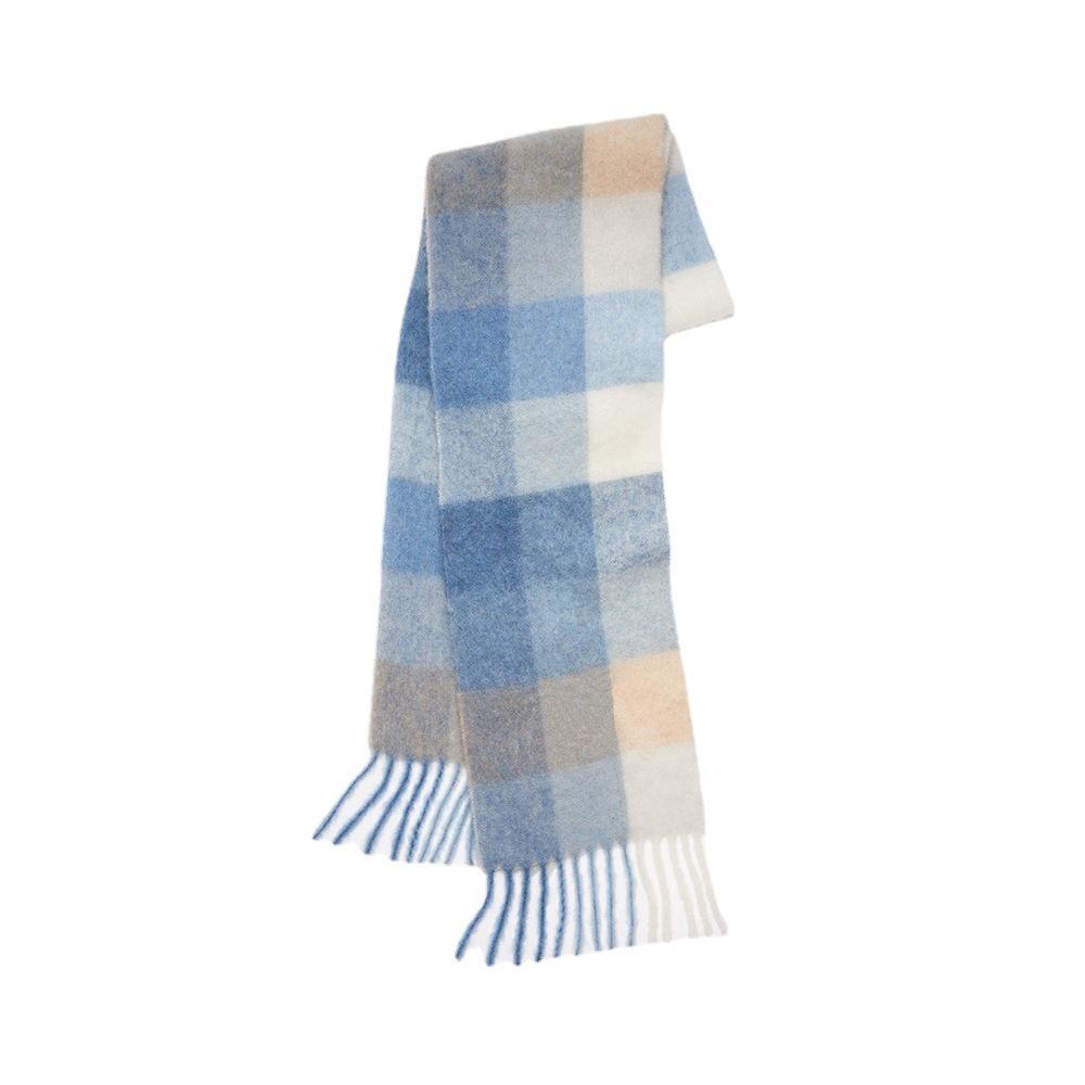 Tonglu Plaid Scarf New Imitation Cashmere Mohair Autumn and Winter Women's Warm Shawl