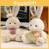 Cute Plaid Dress Cartoon Rabbit Plush Toy For Children