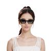 Chanel Логотип на дужке логотип украшение солнцезащитные очки «кошачий глаз» женские черные