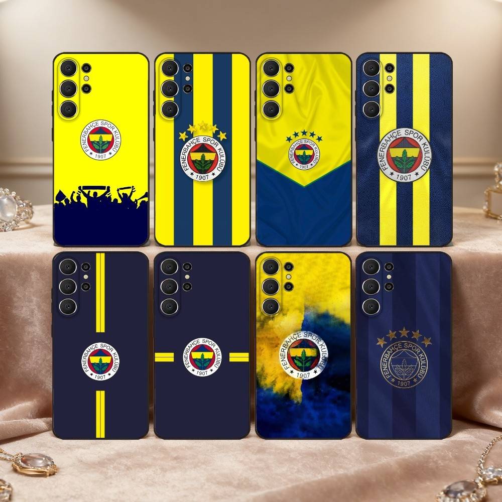 Чехол для телефона T-Turkey Fenerbahce-E для Samsung S26, S25, 24, 23, 22, 30, 21, 10, 9, Ultra, Plus, Lite, FE Мягкий черный чехол