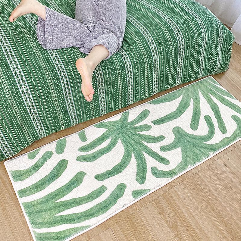 Ins Style Cashmere Long Strip Rug Comfort Cooling Bedroom Bed Blanket Bay Window Blanket Cloakroom Carpet Home Decor