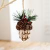 DIY Xmas Tree Hanging Ornaments Small Simulated Pinecone Pendant  New Year Gift