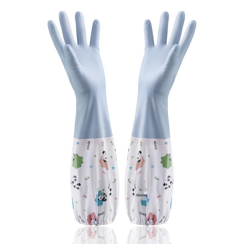 Прочные водонепроницаемые латексные перчатки из ПВХ для мытья посуды, уборки и работы по дому