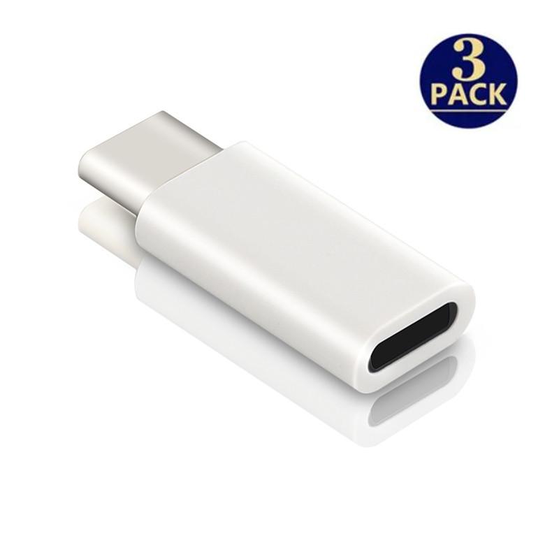 3 шт. адаптер для зарядки Lightning Female to USB C Male для iPhone 15 Pro Max Plus iPad Type C to 8Pin разъем для зарядки и синхронизации данных