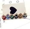 Korean Style No-Pierce Star Crystal Ear Studs with Diamond Inlay