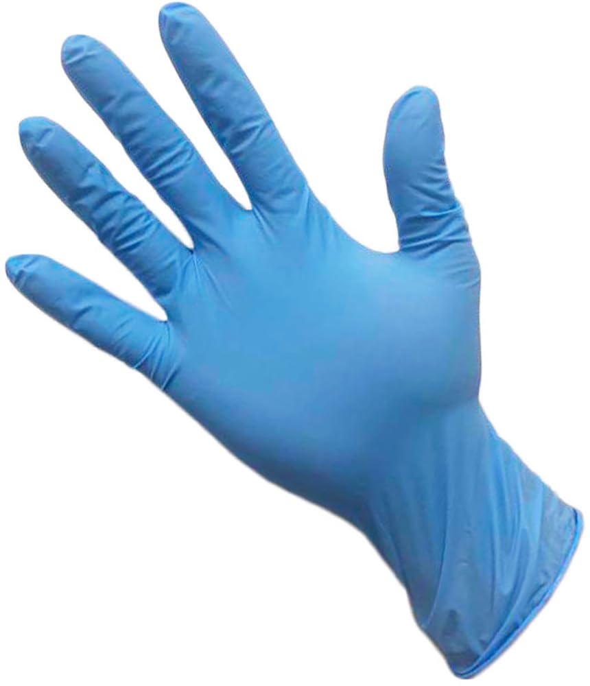 Уцуномия производство нитриловые одноразовые перчатки синие без пудры LL №210 (100 штук)