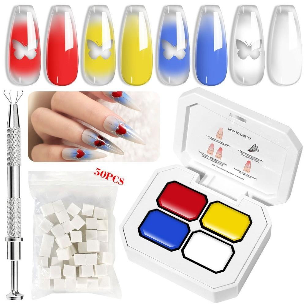 Highly Saturated Nail Art Sponge Gel 4/9/12 Color Pigment Gel for Nail DIY Nail Art