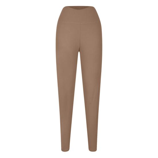 Брюки для йоги с высокой талией, леггинсы с контролем живота, однотонные, утягивающие, спортивные штаны для бега, фитнеса, повседневной носки