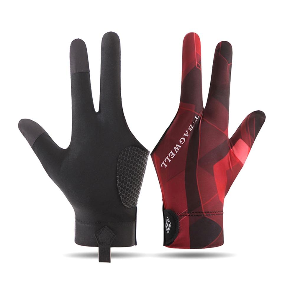 Нескользящие перчатки с тремя пальцами для левой руки, тренировочные перчатки для бильярда, аксессуары для фитнеса