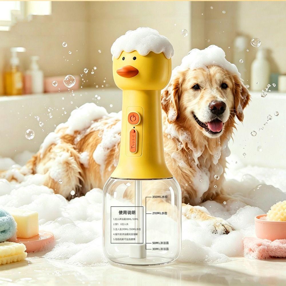 Automatic Dog Shampoo Dispenser Pet Cleaning Bathing Electric Bubble Machine Pet Cleaning