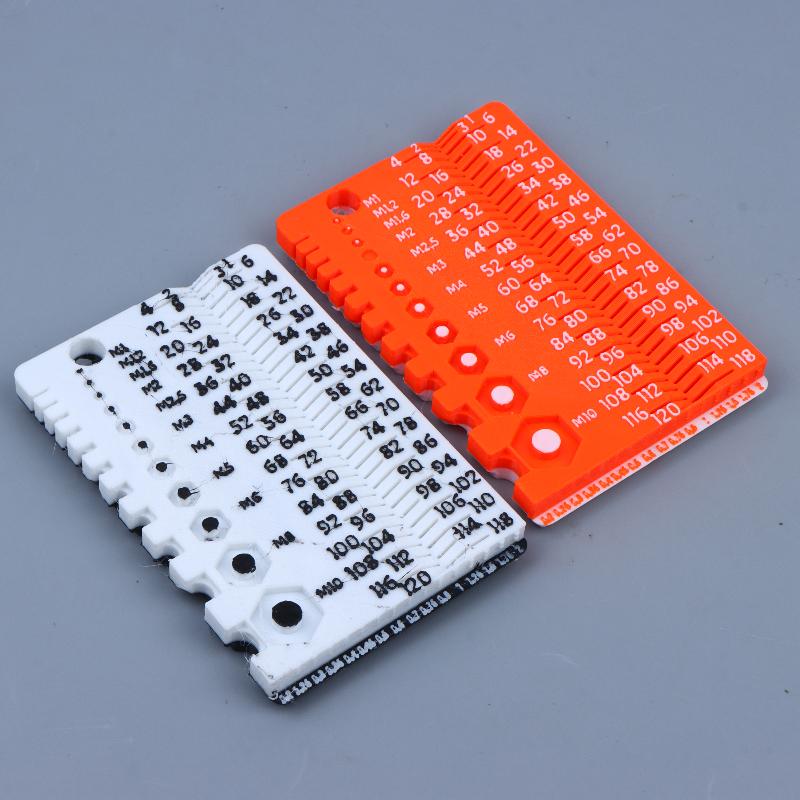 Portable M1-M10 Bolt Screw Measuring Gauge High Accuracy Workshop Measuring Tool Ideal Gift for Male Repair Workers