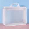 Waterproof Transparent A4 Handbag Zipper Bags File Storage Bag Students Portable Bag  Paperwork