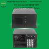 Настенный 4-слотовый ITX CNC промышленный компьютерный корпус, серебристо-серый