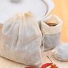 Cotton Muslin Drawstring Filter Bags 10pcs for Tea Cooking and Spice Infusing