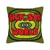 Darias Cartoon Square Pillow Cases Funny Meme Cushion Covers Vintage Zipper Decorative Throw Pillow Case Cover for Home cm
