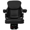 Tractor Seat with Suspension Black 60 x 58 x 72 cm Steel and PVC