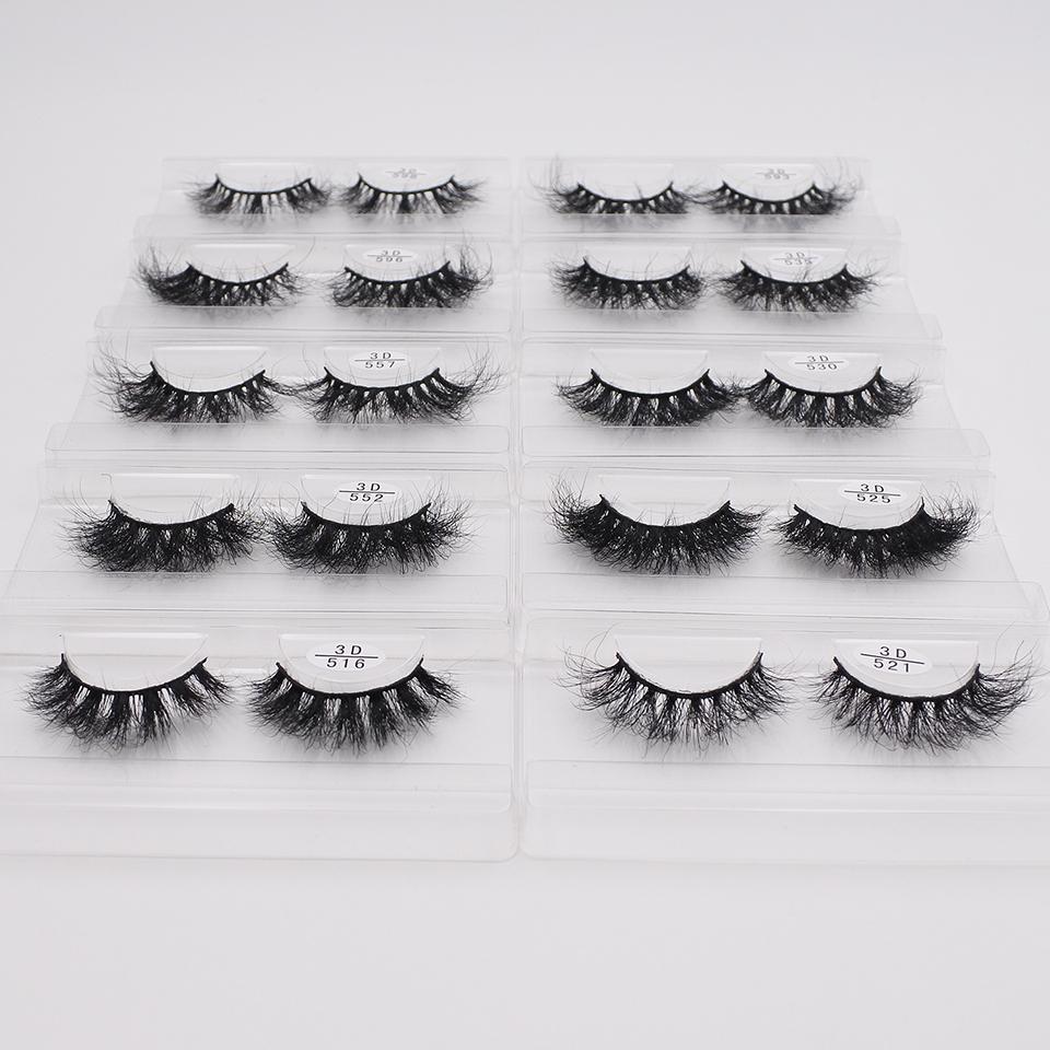 RED SIREN Mink Lashes Wholesale Eyelashes Bulk 5/30/50 Pairs Soft Fluffy Messy Natural Mink Lashes Makeup Mink Eyelashes