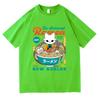 Nine Sols Yi RaUnisex T Shirt Fashion Unisex Aesthetic Funny Cute Cat Noodle TShirt Unisex High Quality Noodles Cotton Tees Shirts
