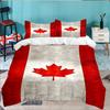 Canada's Red Maple Leaf 3PCS Bedding set,Ideal for 1pc Duvet Cover And 2pcs Pillowcases Perfect for Fan gift,Ideal for Bedroom, Dormitory