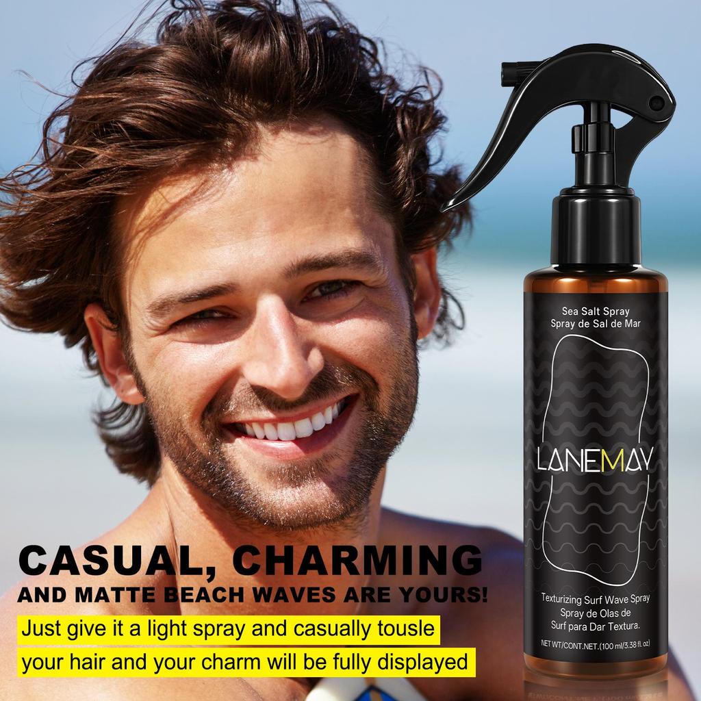 Sea Salt Spray-Adds Beachy Waves And Volume-Eaesy Application With Quick Even Distribution-Suitable For All Hair Types, 120ml