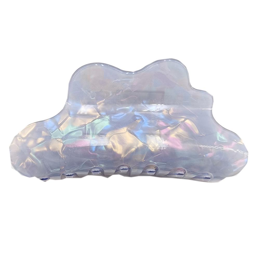 Fantasy Color Mermaid Color Cloud Shape Hair Clip Grab Clip Imitation Acetate Hair Clip Shark Claw Hair Accessories for Women