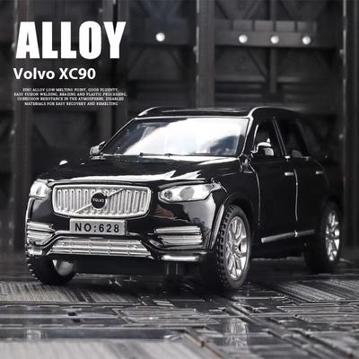 Новый 1:32 Volvo XC90 внедорожник модель легкосплавного автомобиля литая металлическая модель звук и свет детская игрушечная машинка центральная консоль украшения дети мальчики подарок