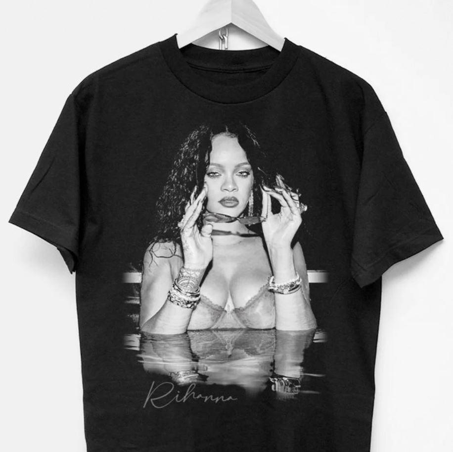 Футболка с туром RIHANNA Подарок для фаната Унисекс Взрослая футболка S-2345XL