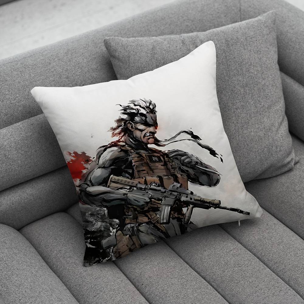MMetal Gear SSolid Creative patterned pillowcases for interior decoration office living room home