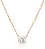 K18 Pink Gold Necklace [Yondo Sea] 4℃ 11173-112-3107-00-00 Women's
