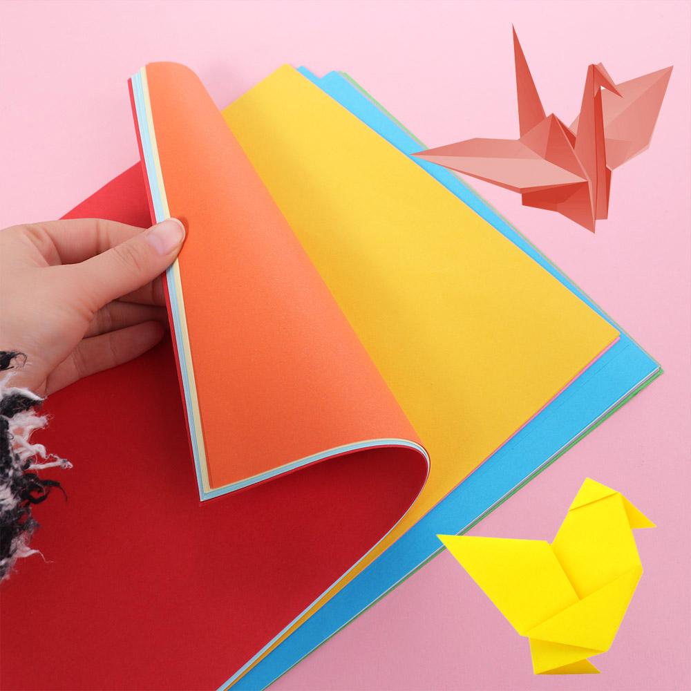 50 Sheets A4 Handmade Origami 10 Colors Origami Handcraft Paper Girls Toys