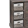 3 Basket Chest of Drawers in Brown